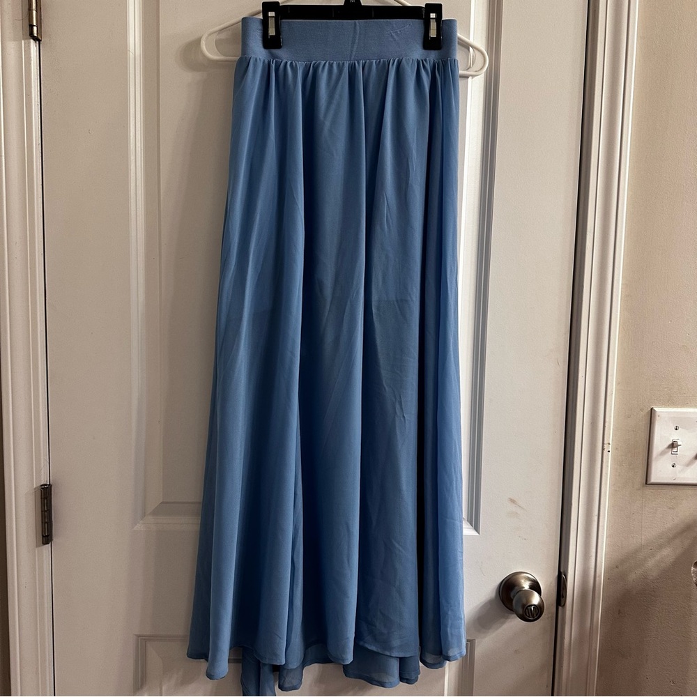 Torrid Blue A-Line Maxi Skirt Casual